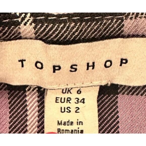 Top Shop Plaid Mini Skirt - Picture 8 of 9